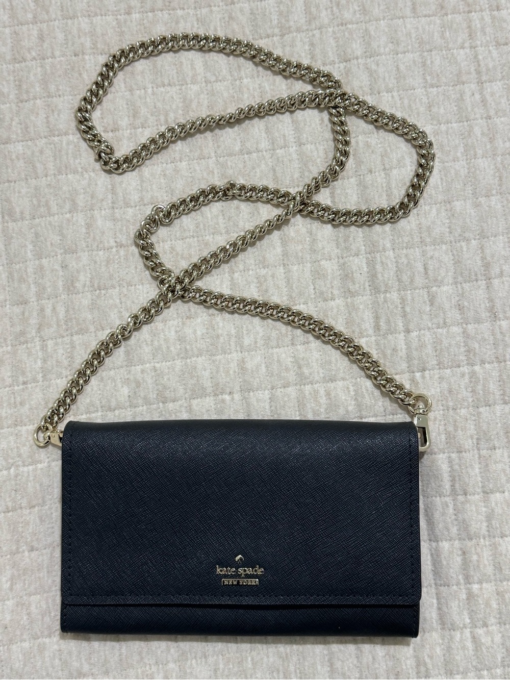 kate spade Chain Wallet in Black